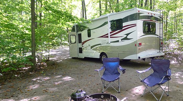 A RV campsite.